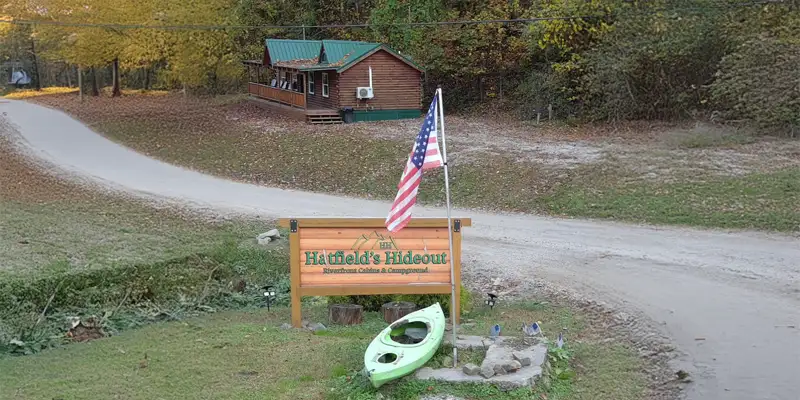 Hatfield’s Hideout Riverfront Cabins And Campground